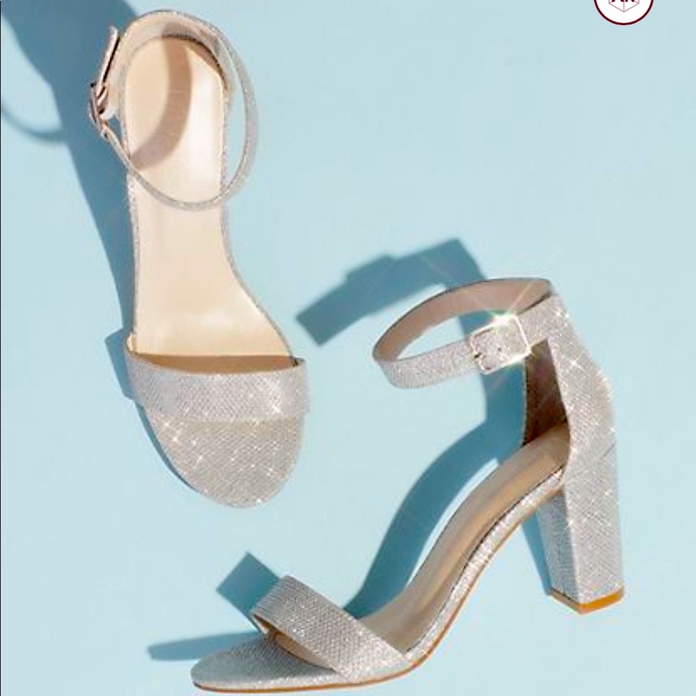 David’s Bridal heels worn once great condition